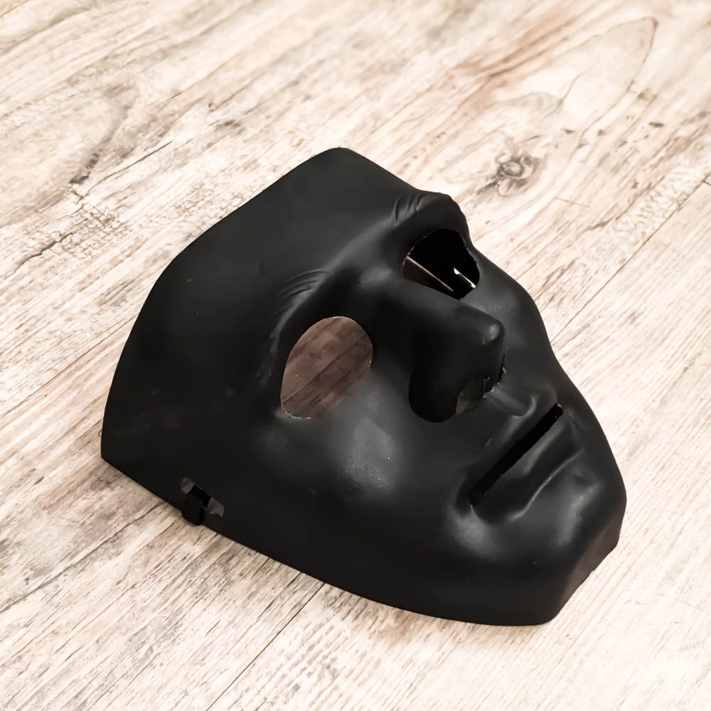 Solid Black Halloween Masks | DIY Plain Mask - Picture 5 of 6